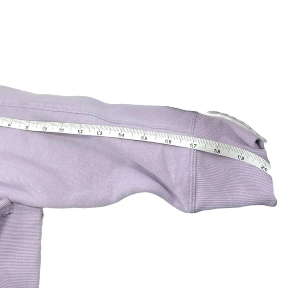 NEW DKNY Medium‎ Purple Sweatshirt Crew Neck Logo Pullover Athleisure Sporty
